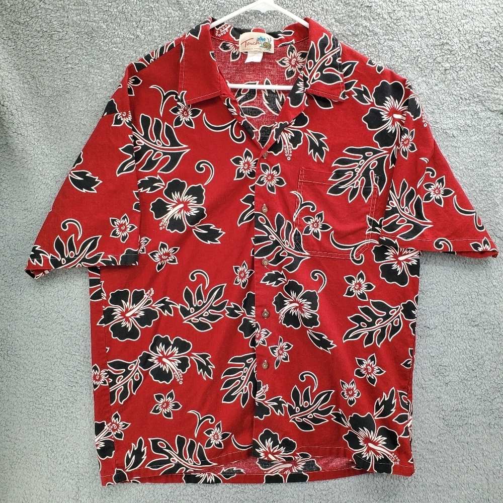 Torch Hawaii Men's XL Hawaiian Shirt Made in Hawaii Vintage